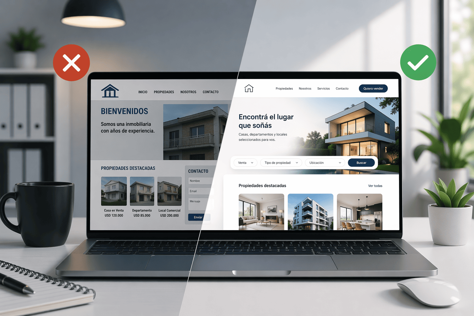 5 señales de que tu página inmobiliaria necesita un rediseño